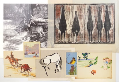 7 works on paper