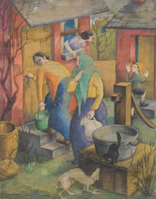 20th c. American school pastel