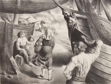 Federico Castellon (Spanish, 1914-1971) lithograph