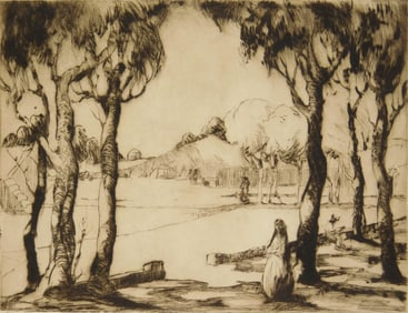 Gene Kloss (American, 1903-1996) drypoint