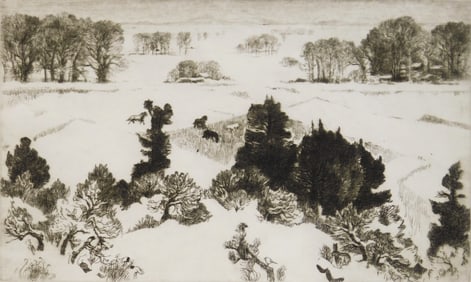 Gene Kloss (American, 1903-1996) etching