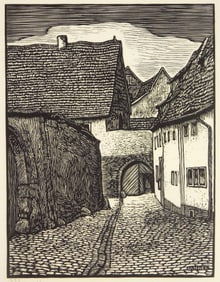 Julius Lankes (American, 1884-1960) woodcut