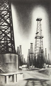 Louis Lozowick (American, 1892-1973) lithograph