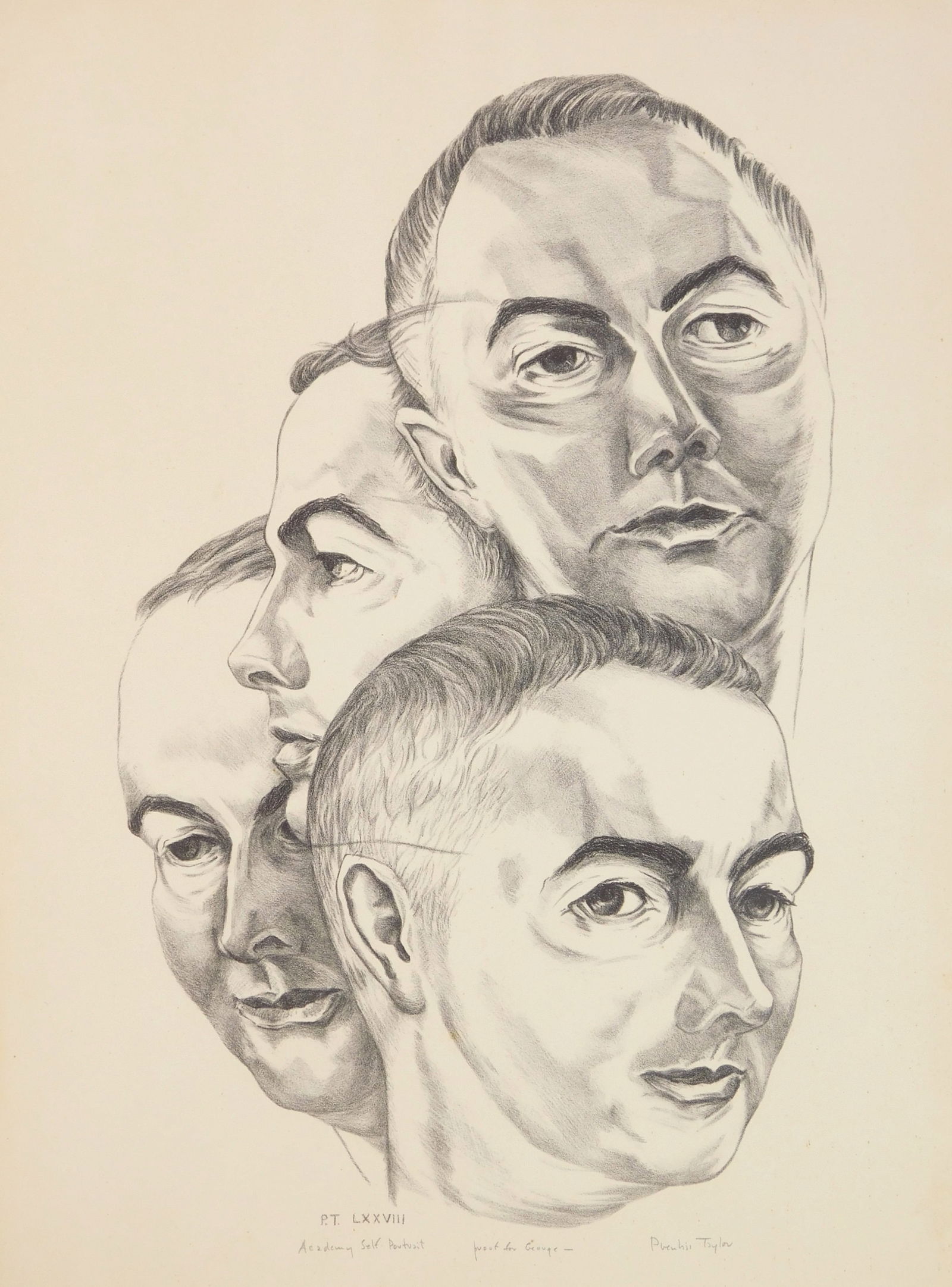 Prentiss Taylor (American, 1907-1991) lithograph (1 of 6)