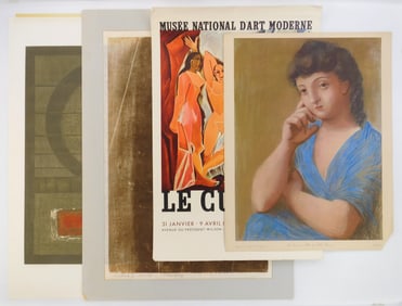 4 Large contemporary prints