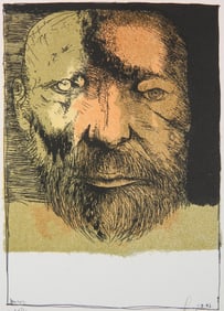 Leonard Baskin (American, 1922-2000) lithograph