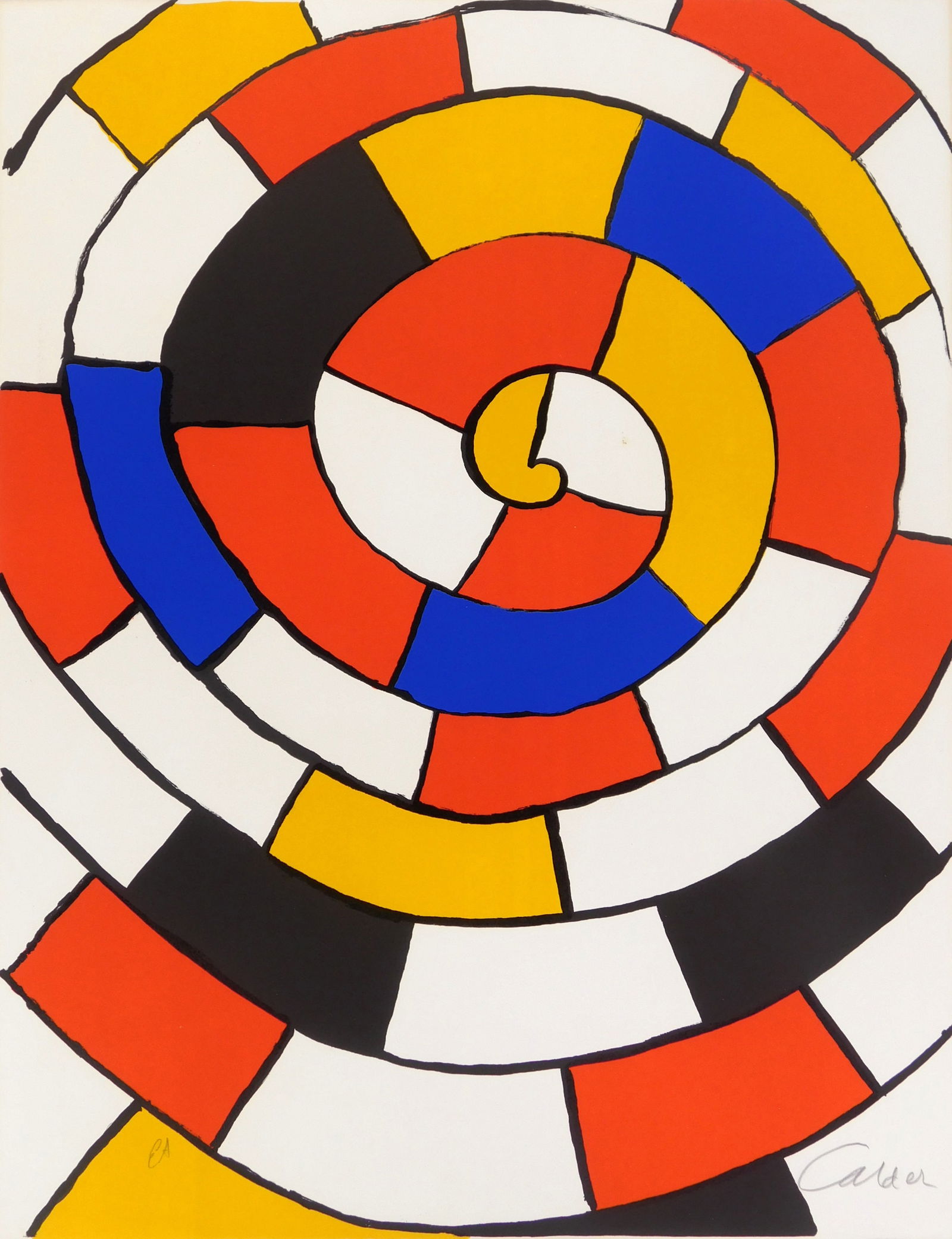 style of Calder (American, 1898-1976) lithograph (1 of 5)