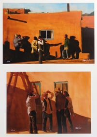 2 Michael Forde (American 20th c.) 2 offset prints