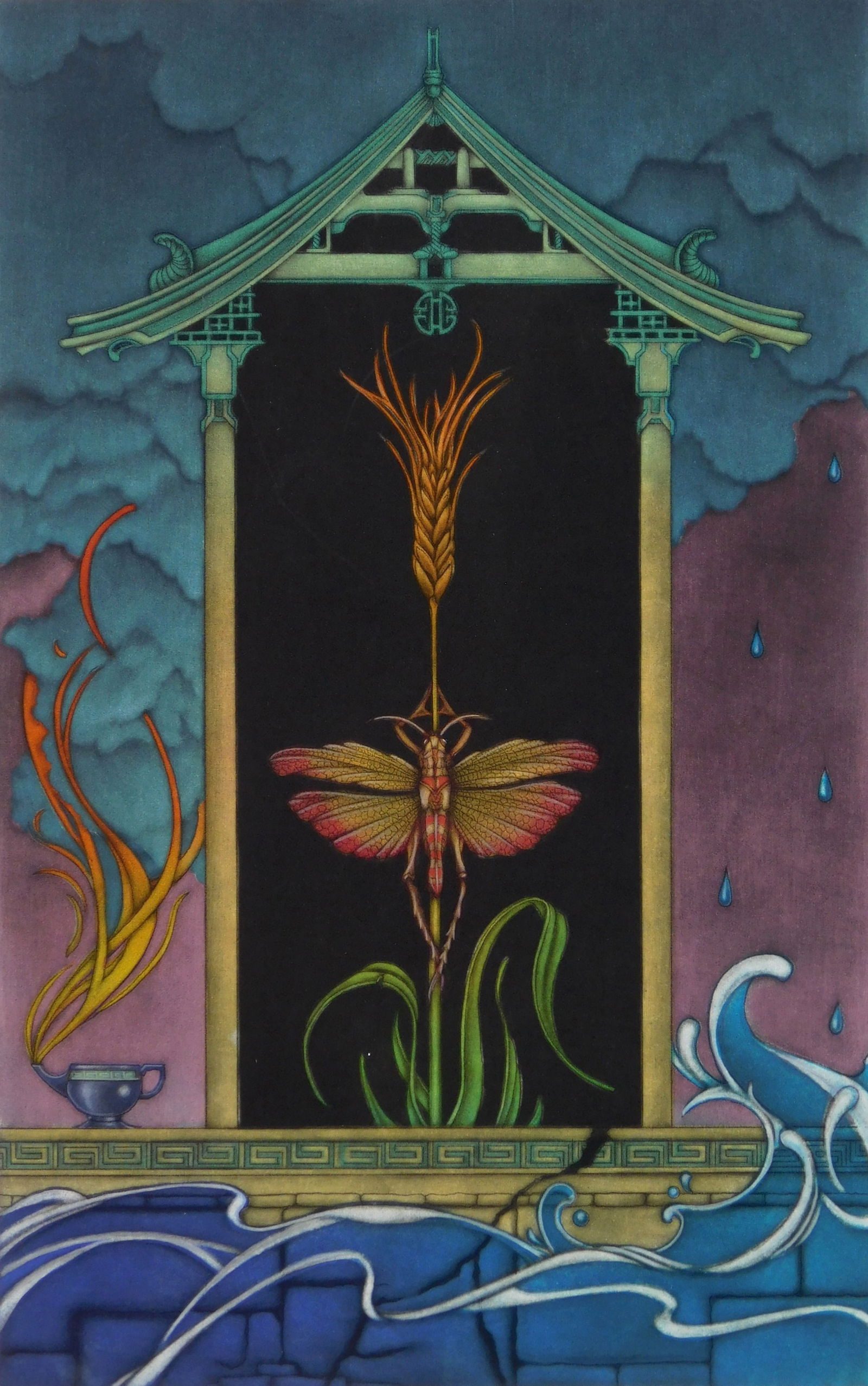 Sharon Augusta Mitchell (American, 20th/ 21st c.) mezzotint (1 of 5)