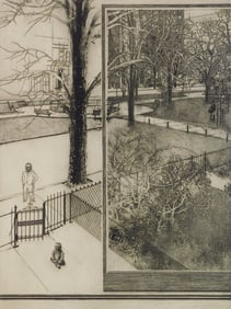 Peter Milton (American, 1930- ) etching