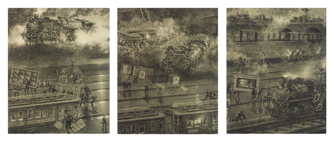 Peter Milton (American, 1930- ) etchings