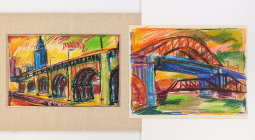2 John O'Conner (American, 20th c.) drawings