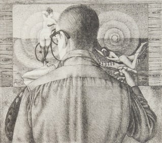 Daniel Serra-Badué (Cuban/American, 1914-1996) lithograph