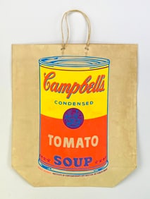after Andy Warhol (American, 1928-1987) silkscreen bag