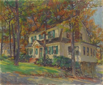 20th c American School oil