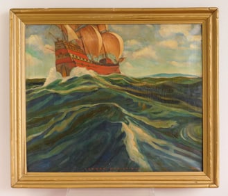 William S. Gisch (American, 1906-1989) oil