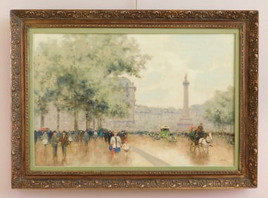 Andre Gisson (American, 1921-2003) oil