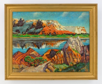William S. Gisch (American, 1906-1989) oil