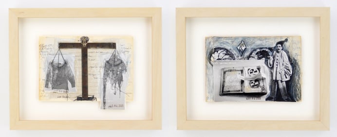 Clare M. Adams (American, 20th/ 21st c.) collages