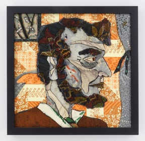 Bill Miller (American, b. 1962) linoleum collage