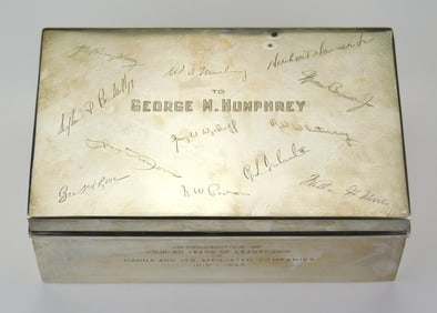 Tiffany sterling silver cigar box