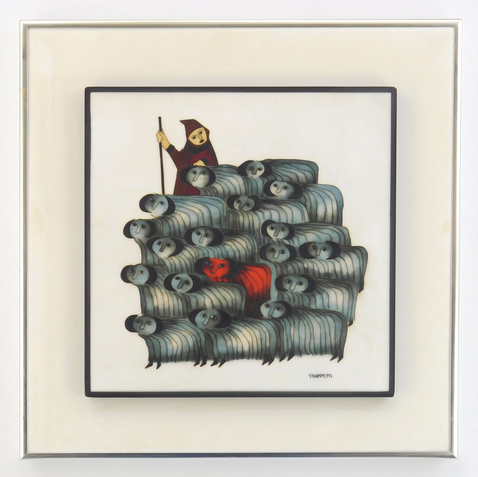 Joseph Trippetti (American, 1923- ) cloisonne enamel (1 of 4)