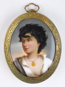 19/20th c. European painting on porcelain