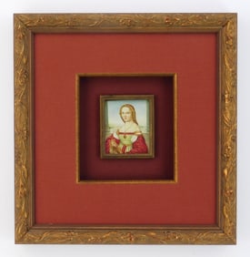 after Raphael miniature painting