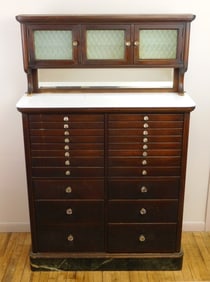 1920's Mahogany dental cabinet