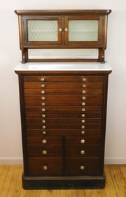 1920's Mahogany Dental Cabinet