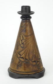 Weller pottery candlestick