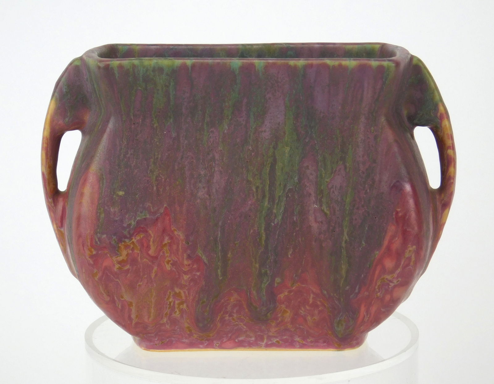 Roseville Carnelian Drip Vase (1 of 7)