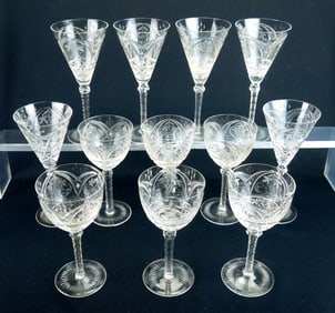 12 wine glasses