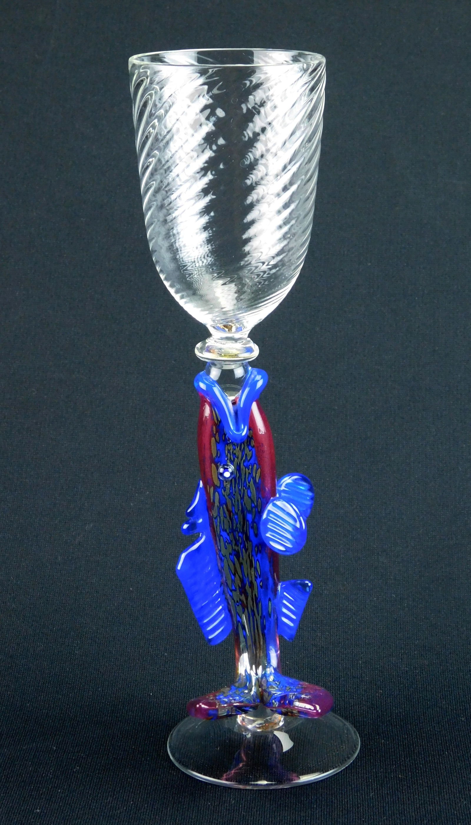 Stephen Williams art glass goblet (1 of 6)