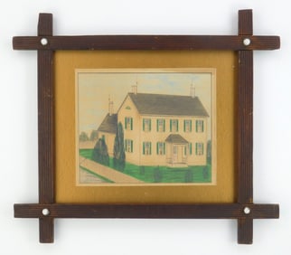 19th/ 20th c. American School drawing