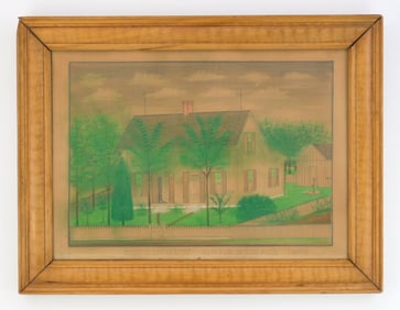 19th/ 20th c. American School drawing