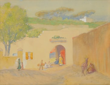 Arthur Schneider (American, 1866-1942) watercolor