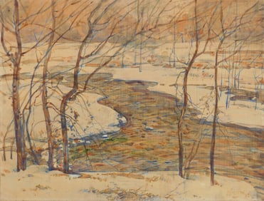 William Forsyth (American, 1854-1935) watercolor
