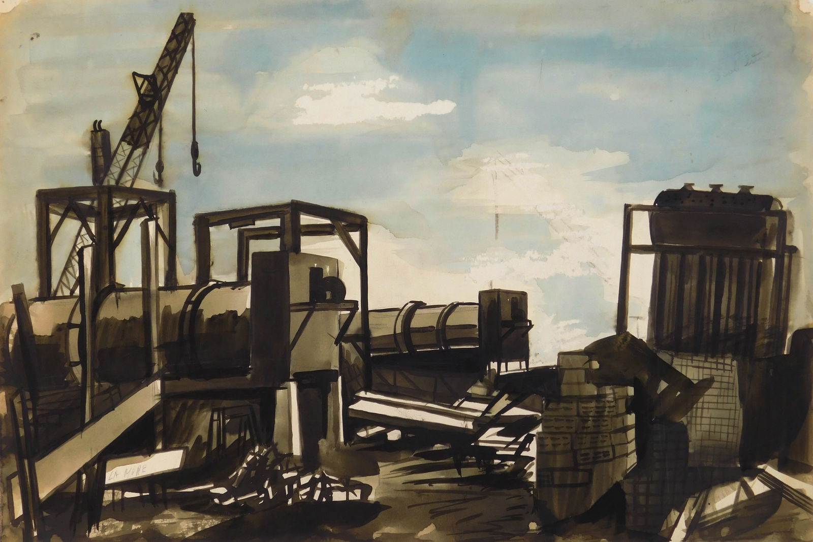 Chet Lamore (American, 1908-1980) watercolor (1 of 6)