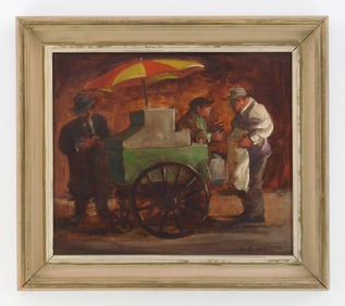 Clyde Singer (American, 1908-1999) oil