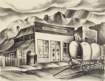 Gerhard H. Bakker (American, 1906-1988) lithograph