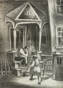 Leon Bibel (American, 1912-1995) lithograph