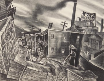 Anne de Kohary (American, 1910- ?) lithograph