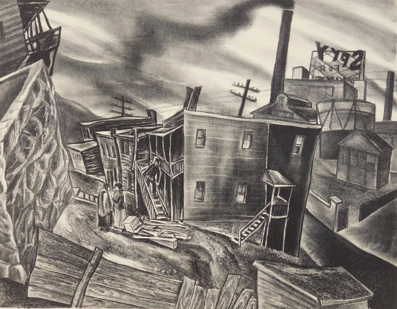 Anne de Kohary (American, 1910- ?) lithograph (1 of 7)