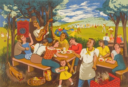 Harry Gottlieb (American, 1895-1992) silkscreen