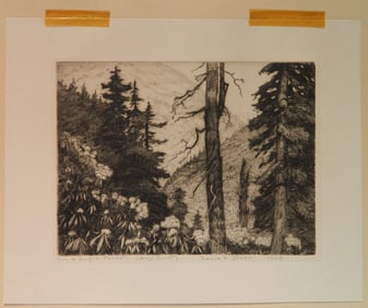 Louis Jones (American, 1878-1958) etching