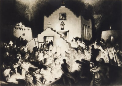 Gene Kloss (American. 1903-1996) drypoint