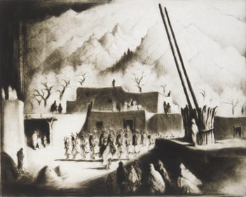 Gene Kloss (American, 1903-1996) drypoint