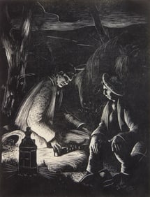 Clare Leighton (American, 1899-1988) wood engraving