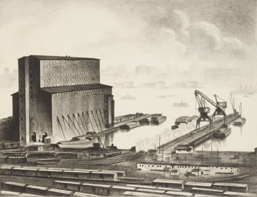 Louis Lozowick (American, 1892-1973) lithograph
